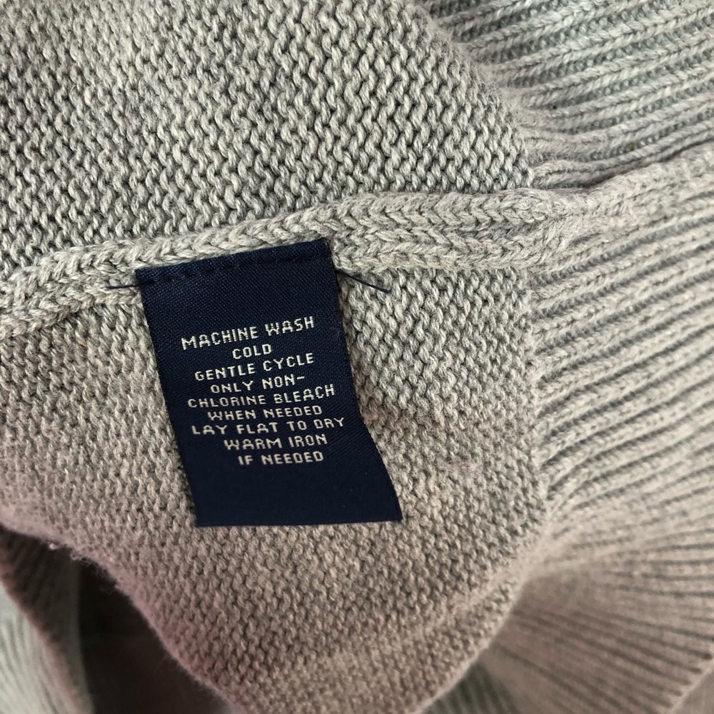 Polo Jeans Company | flag logo 1/4 zip sweater- Lg - Picture 4 of 5